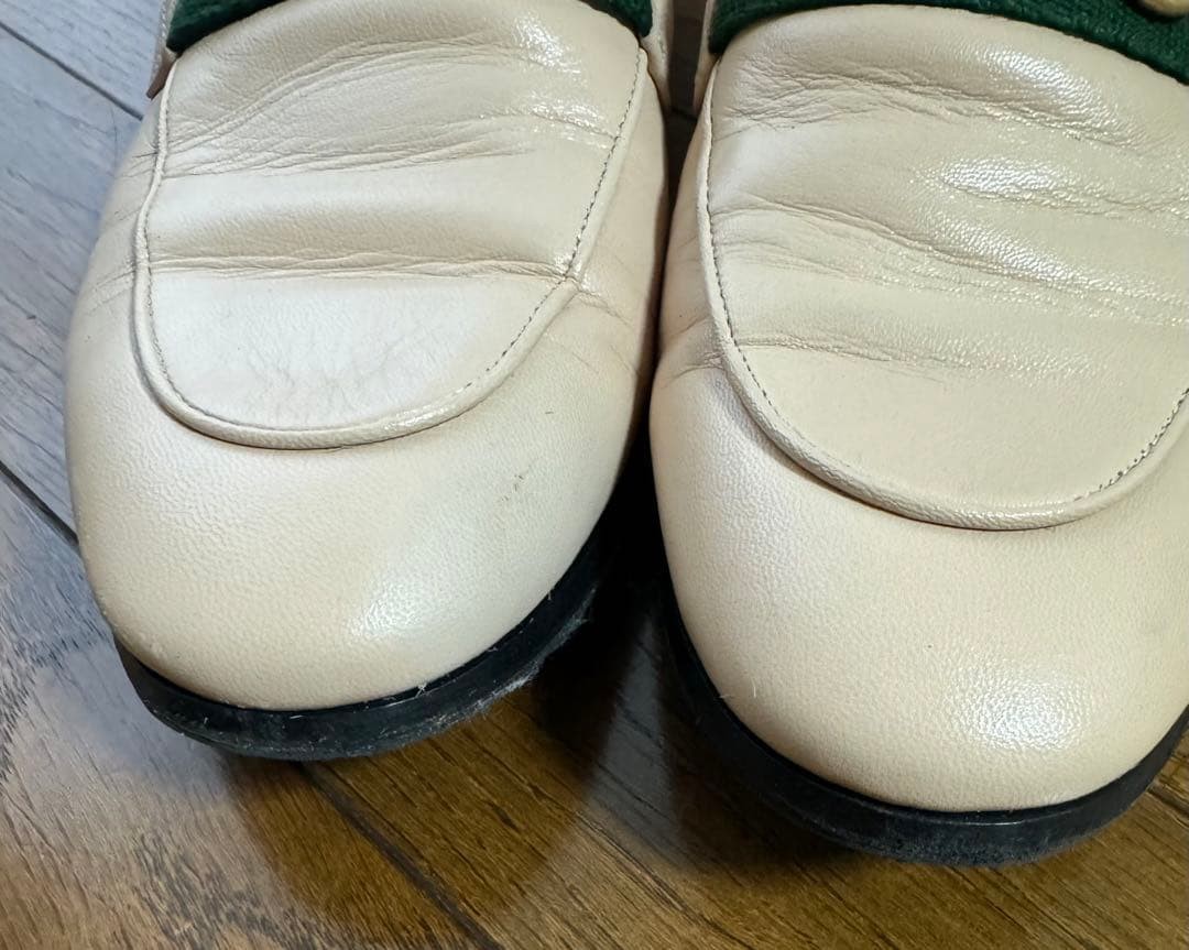 Gucci Horsebit Jordaan Loafers Shoes Beige Size 37 US About 7 For Women thumbnail 6