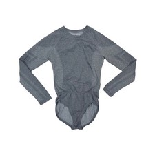 FIGS Salta Seamless LongSleeve Bodysuit Underscrub Gray Size Large
