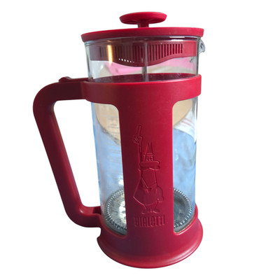 Bialetti Simplicity French Press Italian Coffee 8 Cup 34 Oz Used no box - Red