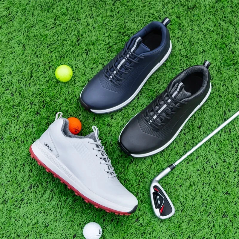 Zapatos de golf profesionales de lujo para hombre Tenis de golf Entrenamiento Caminar Calzado Foto 4 de 4