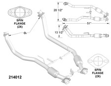 Catalytic Converter For 1986-1989 Lincoln Mark Vii