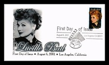 Dr Jim Stamps 2001 Lucille Ball Legends Of Hollywood First Day Cover