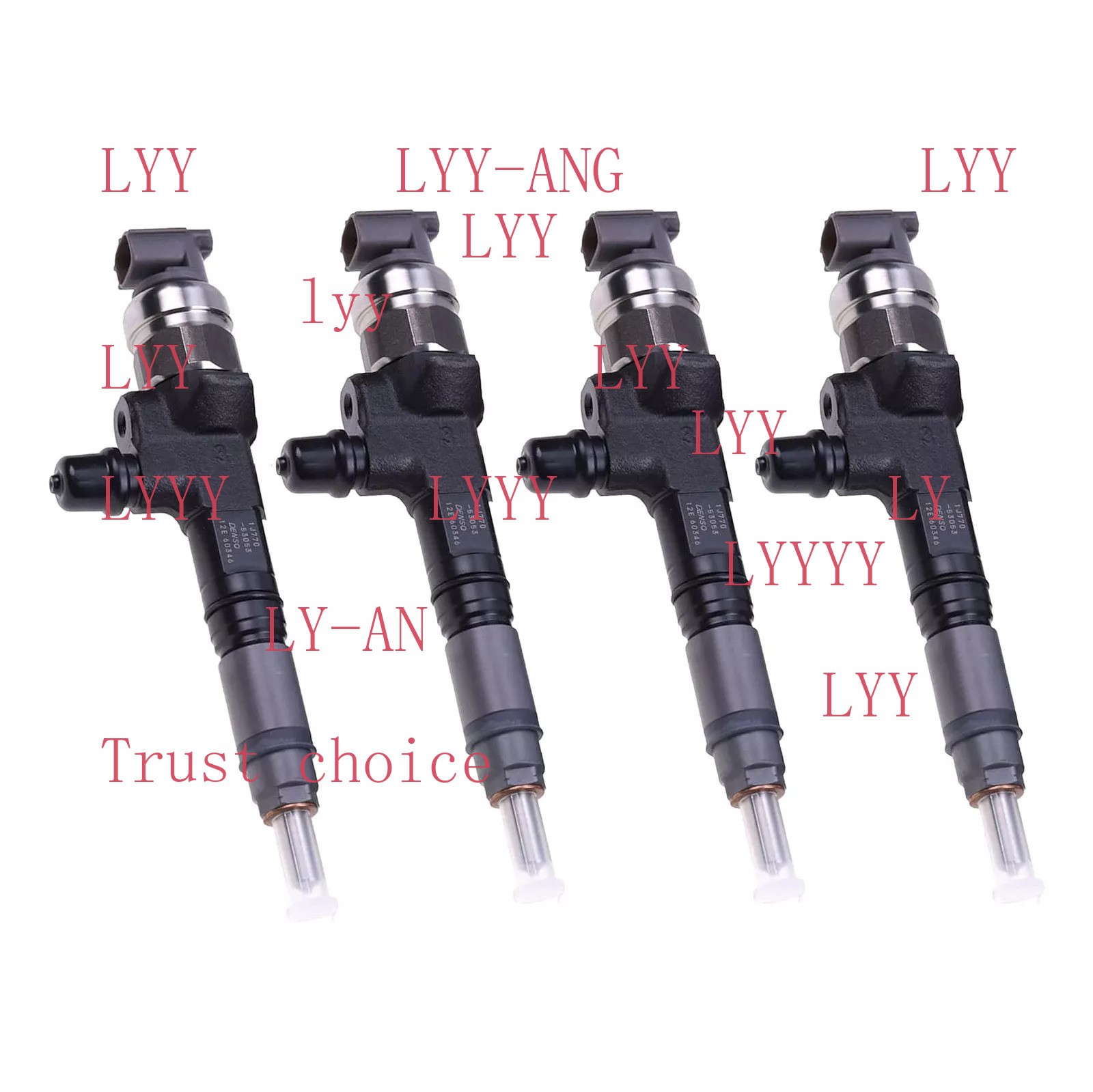 4PCS New Fuel injectors 1J770-53052 1J770-53053 For Kubota SVL75 V3307 Denso