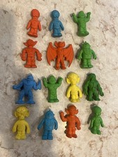 Diener Set of Space Creatures Monsters Aliens Rubber Multicolor Eraser