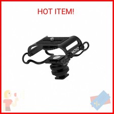 Movo SMM5-B Universal Microphone and Portable Recorder Shock Mount - Fits the Zo