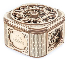 UGears Treasure Box Wooden 3D Model. Mod. 70031.