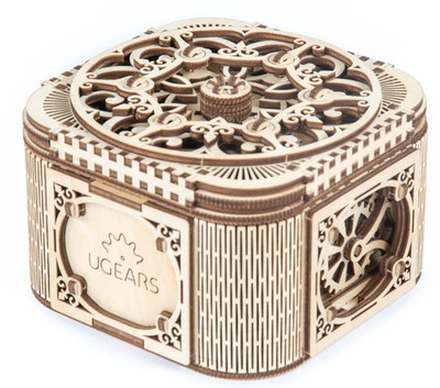 UGears Treasure Box Wooden 3D Model. Mod. 70031.