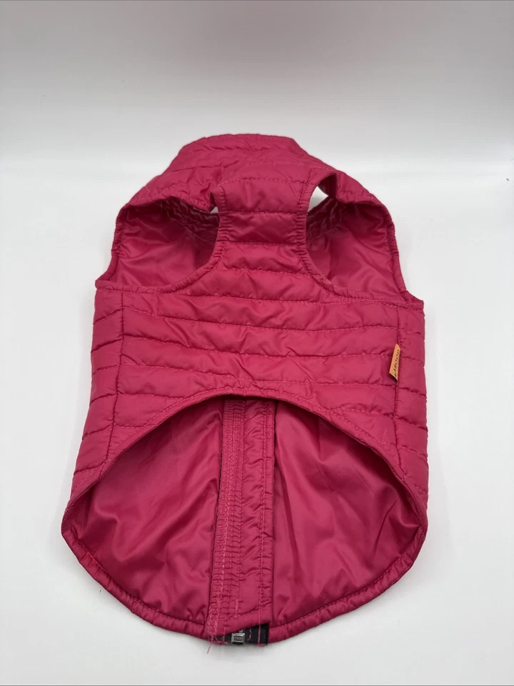 Gooby Moda Duradero Cremallera Completa Perrito Puffer Chaleco, Rosa, Talla L Foto 2 de 4