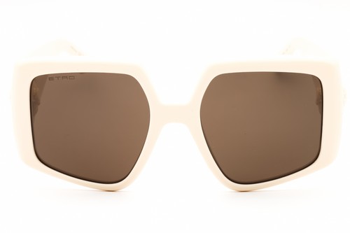 ETRO 0038/S SZJ 2M Sunglasses Ivory Frame Brown Lenses 55mm - Picture 2 of 4