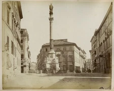 Photo Rome Roma Tirage Albuminé Original Italie Italia Vers 1865/70