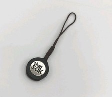 The Sak Bag Charm Hangtag Brown Black Loop Strap Silver Tone