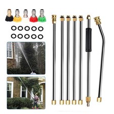 Gutter Cleaning Tool Set Telescopic Pole Brush Kit Window Cleaner Patio UK