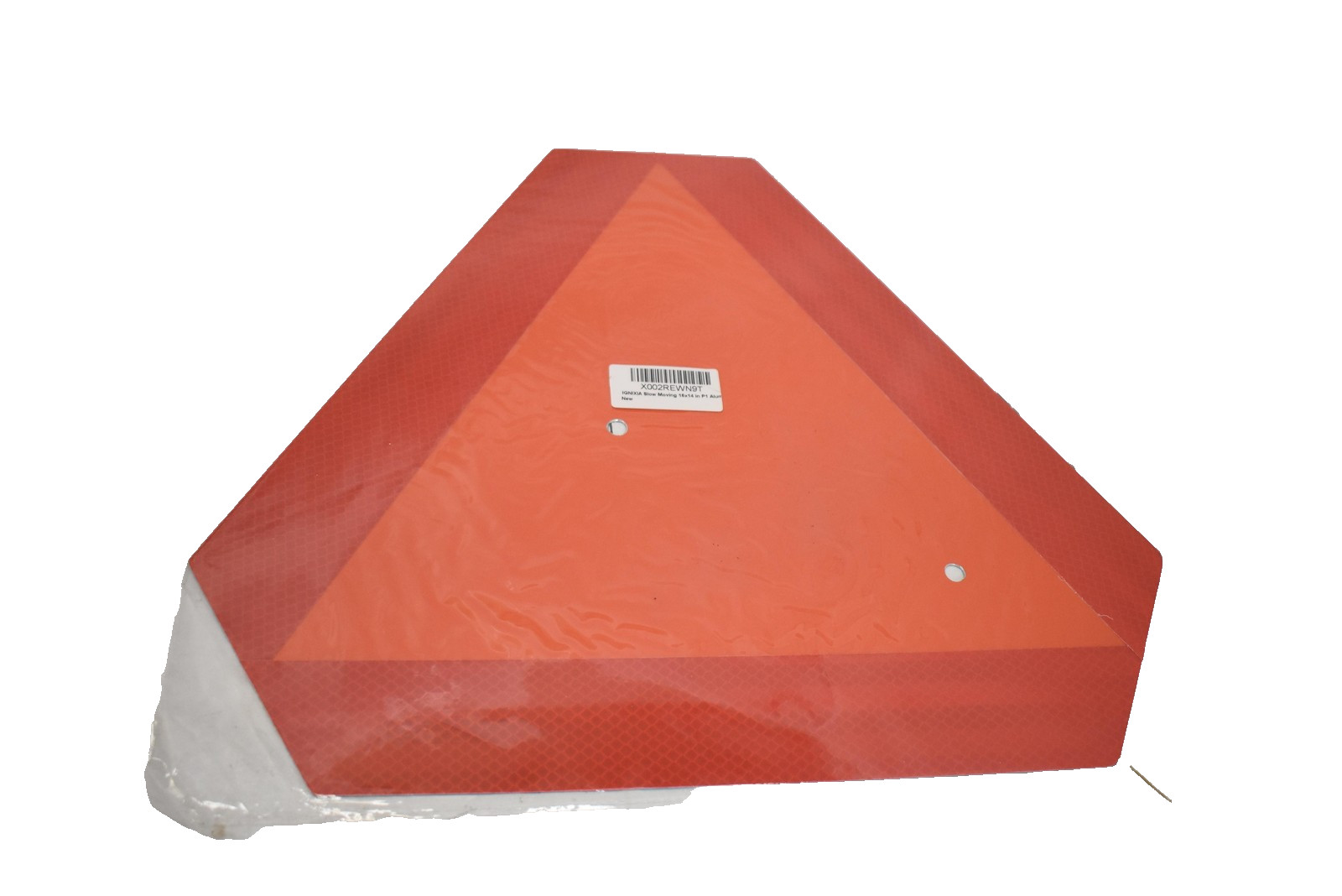 Ignixia Slow Moving Vehicle Triangle Sign 16x14 Inch Aluminum Reflective New