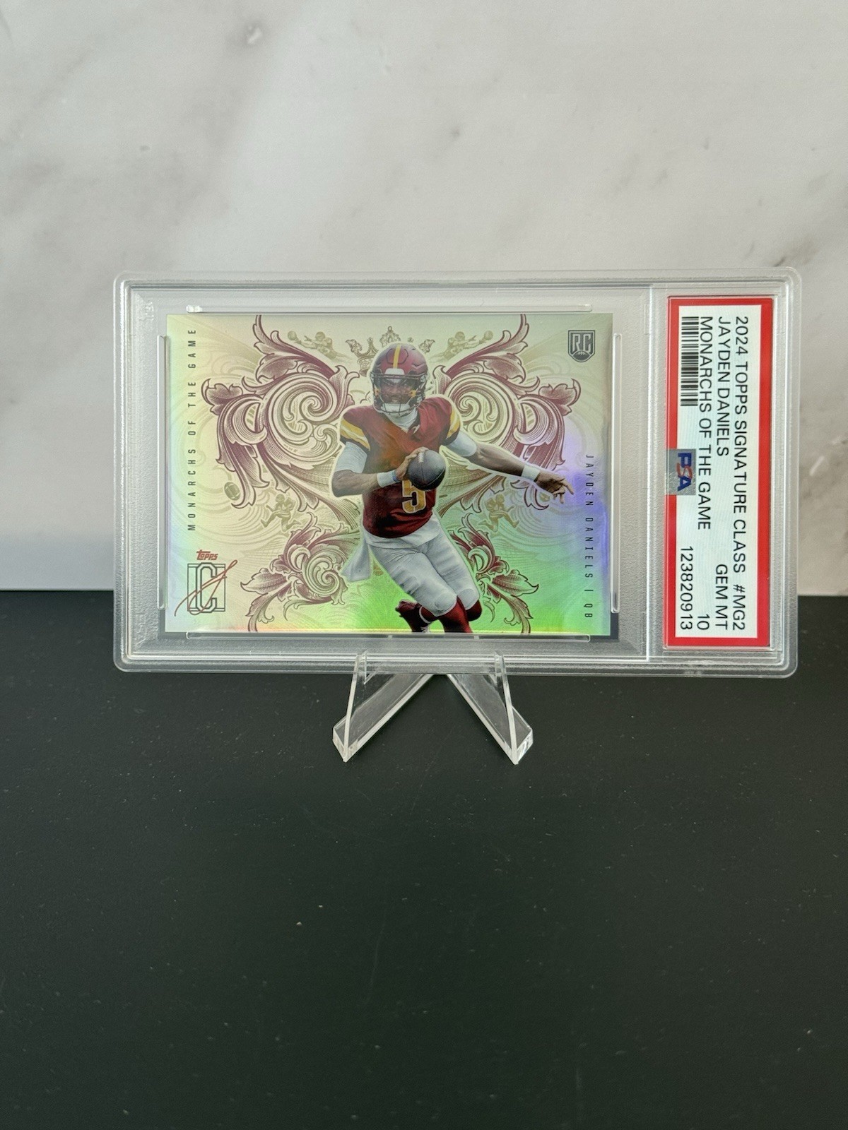 Jayden Daniels 2024 Topps Signature Class Monarchs Of The Game PSA10!!🔥
