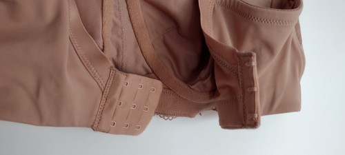 QVC BREEZIES 36DDD TAN FLORAL LACE WIRELESS FULL COVERAGE INNER SLING SIDE... - Picture 8 of 11