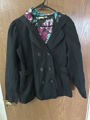 Woman s Roxy Medium Black Jacket With Hood