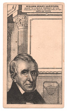 1880s William Henry Harrison Card H602 USA Presidents American History Victoria