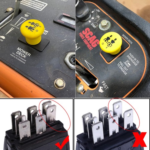 Yellow Blade Kupplung Zapfwellenschalter für Scag 483957 483162 481687 - neues Upgrade - Bild 3 von 7