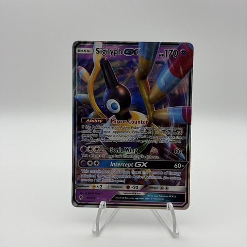 Pokemon TCG SM Lost Thunder Sigilyph GX 98/214 Ultra Rare Holo NM!