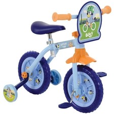 Image of Bluey M004686 10 inch Training Bike - Blue - 2 In 1 Training Bike