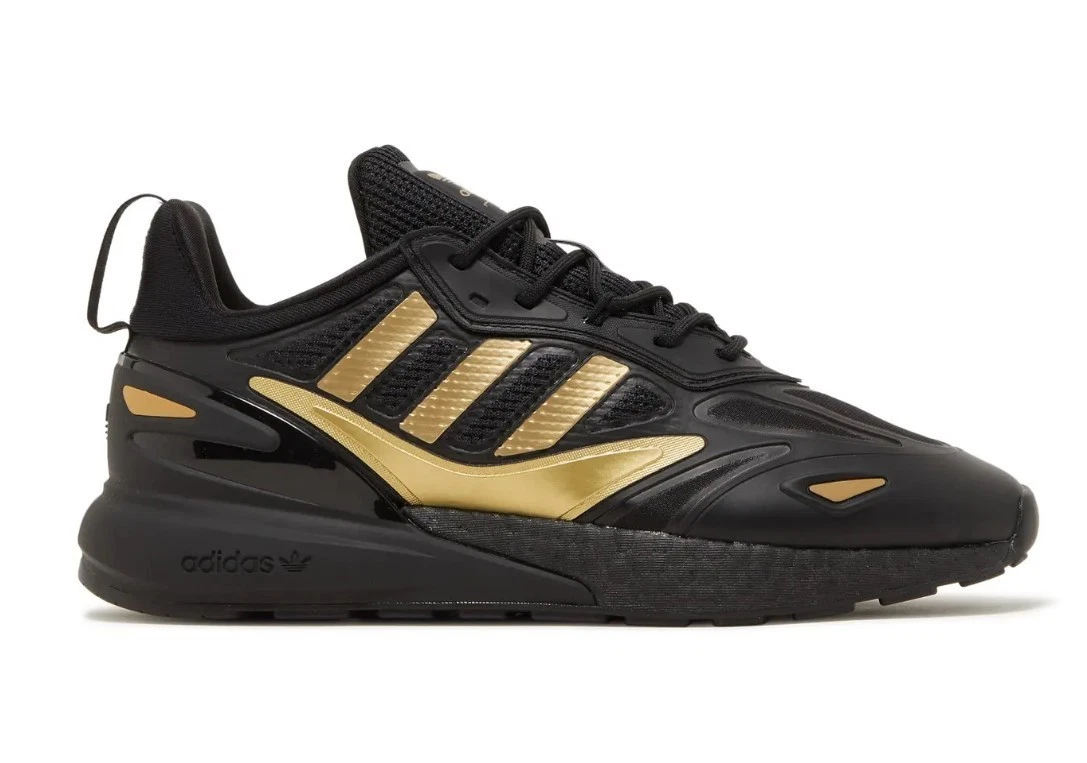 Adidas ZX 2K Boost 2.0 Black Gold Metallic for sale | eBay