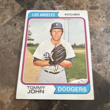 Topps 1974 Tommy John #451 Los Angeles Dodgers Base Set Baseball Card