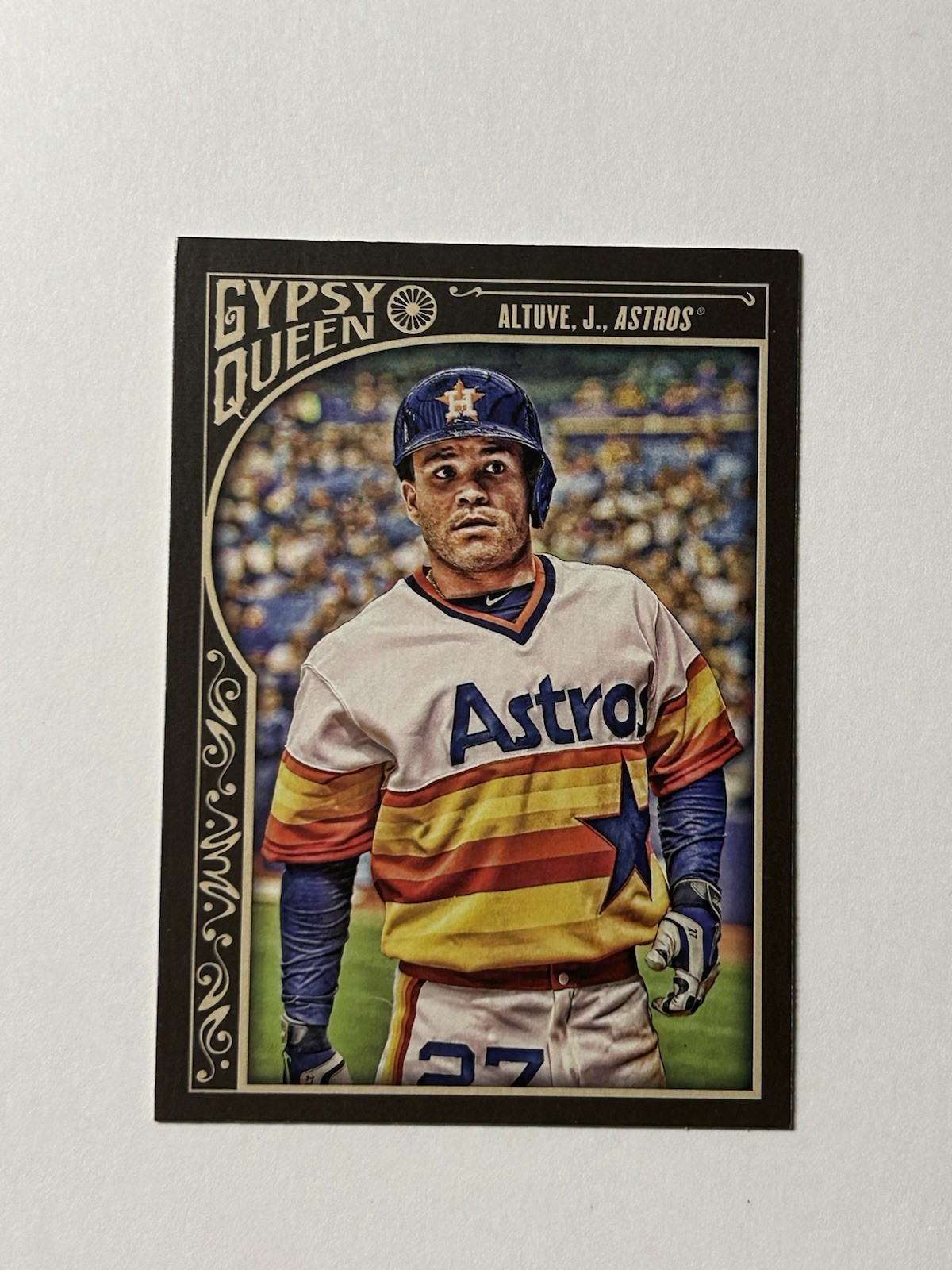 Jose Altuve #14 Baseball Cards 2015 Topps Gypsy Queen trading card — raw and PSA graded price guide