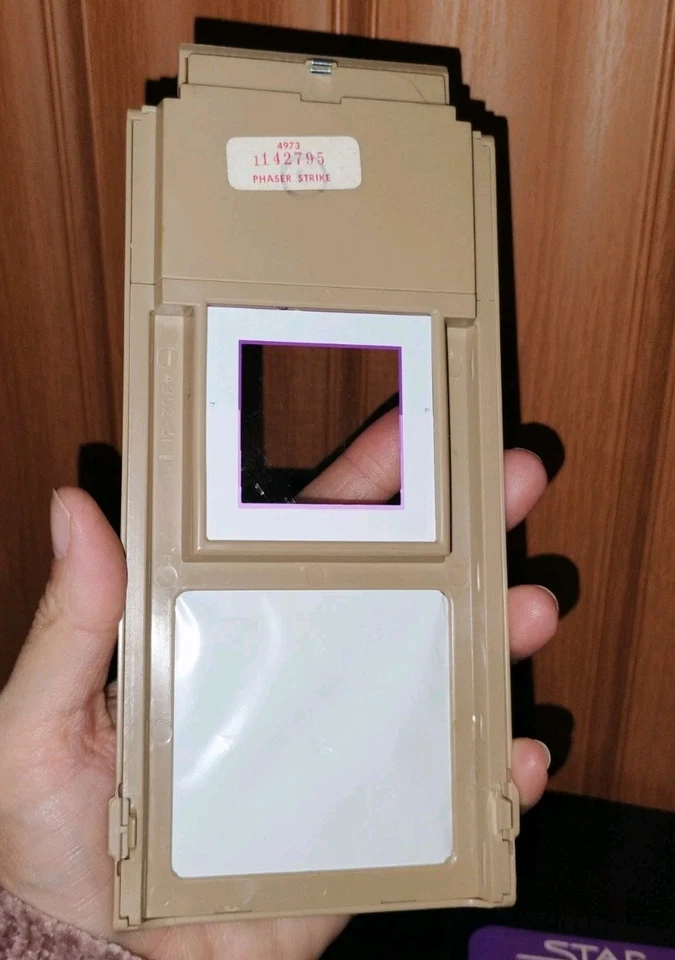 Cartucho de juego vintage Microvision Star Trek: Phaser Strike con folleto 4973 Foto 3 de 4