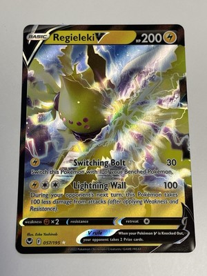 Regieleki V 057/195 Silver Tempest SWSH Ultra Rare Holo 2022 Pokemon Card  NM | eBay
