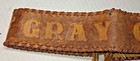 80s Vintage Native American Leather Headband Gray Owl Florida Hand Made — photo 2