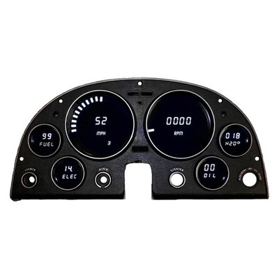For Chevy Corvette 63-67 Intellitronix Direct Fit LED Digital Gauge Panel, White