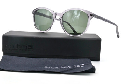 COLIBRIS Sunglasses LIV col 102 Acetate Panto Chic Grey Transparent Green UV