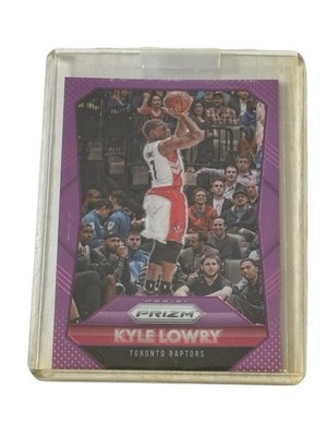 2015-16 Panini Prizm - Kyle Lowry #121 Purple Prizm Serial # 75/99 Toronto