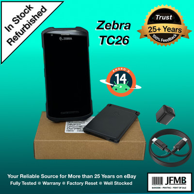 Zebra TC26 Mobile Computer Barcode Scanner Cellular Version of TC21 Playstore