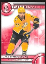 2023-24 UD SP Authentic Jake Livingstone 149 Future Watch Limited Red RC