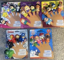 Bath Time Finger Puppets Various Characters Available, 5 pack