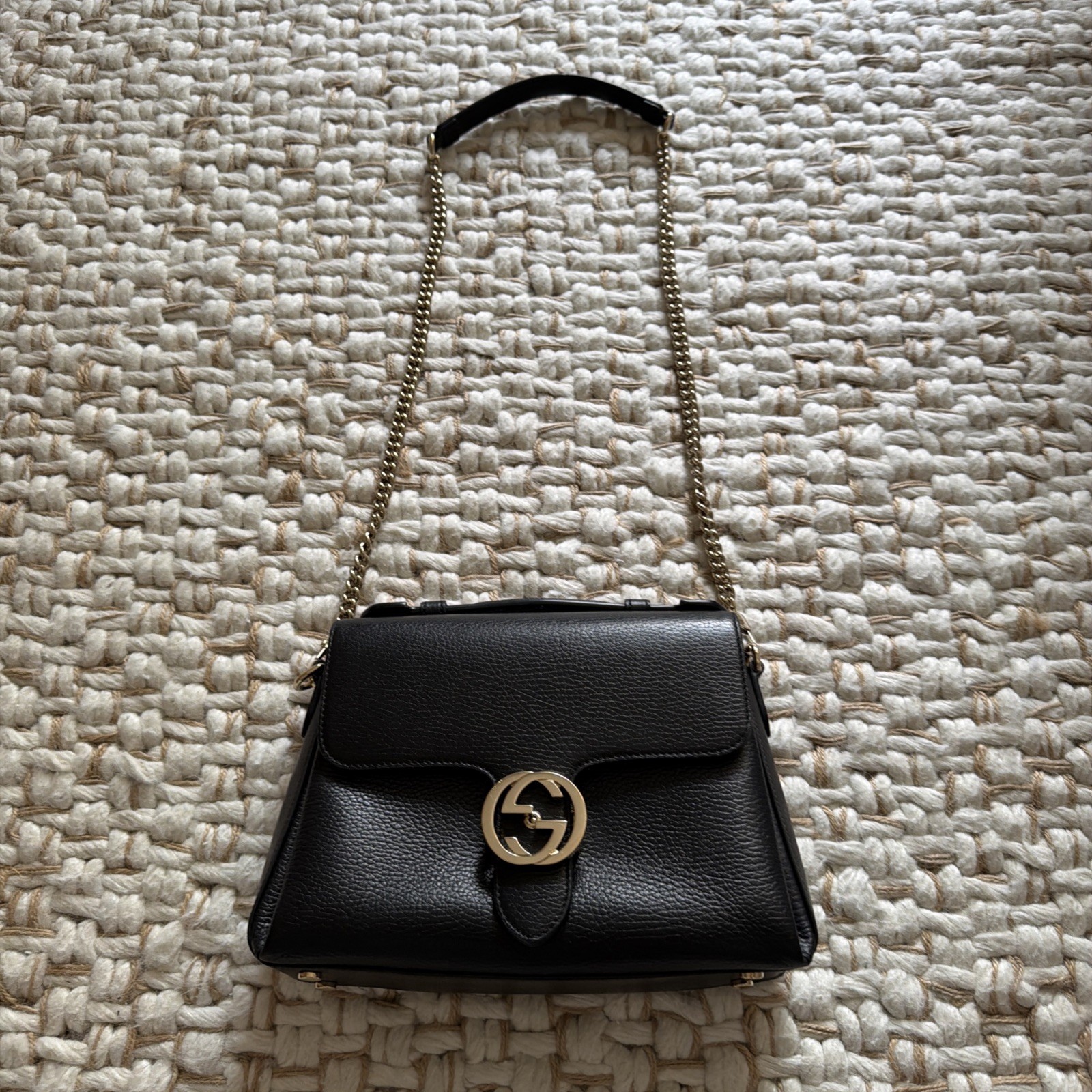 GUCCI INTERLOCKING G  Small TOP HANDLE SHOULDER B… - image 2