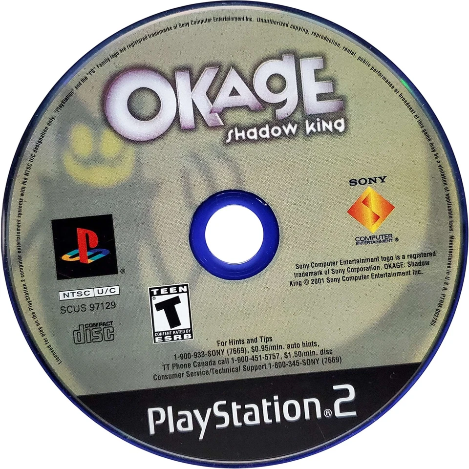(arte de portada ondulada) Okage Shadow King - Sony Playstation 2 PS2 probado auténtico Foto 3 de 4