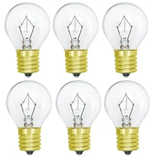 25W S11 E17 Lava Lamp Bulbs Replacement for 14.5" Lamps Yellow Light 2 Pack NEW