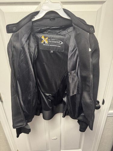 Xelement Unisex Black Armored Lined Padded Textile Biker Jacket Size XL - Picture 5 of 6