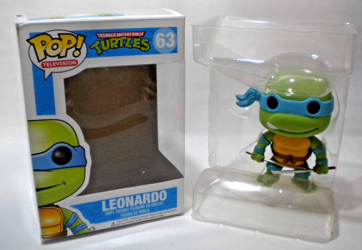 Funko Pop Teenage Mutant Ninja Turtles Leonardo 63 Complete 
