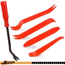 Red Plastic Trim Removal Pry Tool Fits Car Radio Panel Door Dash Clip Fastener