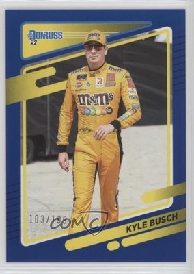 2022 Panini Donruss NASCAR Navy Blue 103/199 Kyle Busch #71 2qw