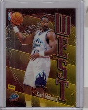 1998-99 Topps East West insert card Karl Malone Jayson Williams ew19 nm+/mt