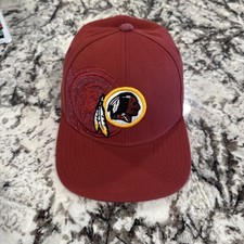 Vintage Washington Redskins NFL Double Image Football Red Reebok S/M Size Hat