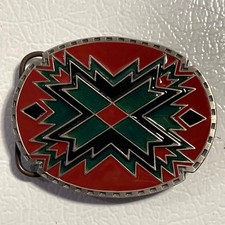 Siskiyou J-89 Belt Buckle - Native American Style - 1990 USA