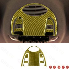 Glod Interior Carbon Fiber Center Reading Light Panel Trim Cover For Mini Cooper