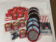 Large Lot of Pirate Themed Party Supplies
