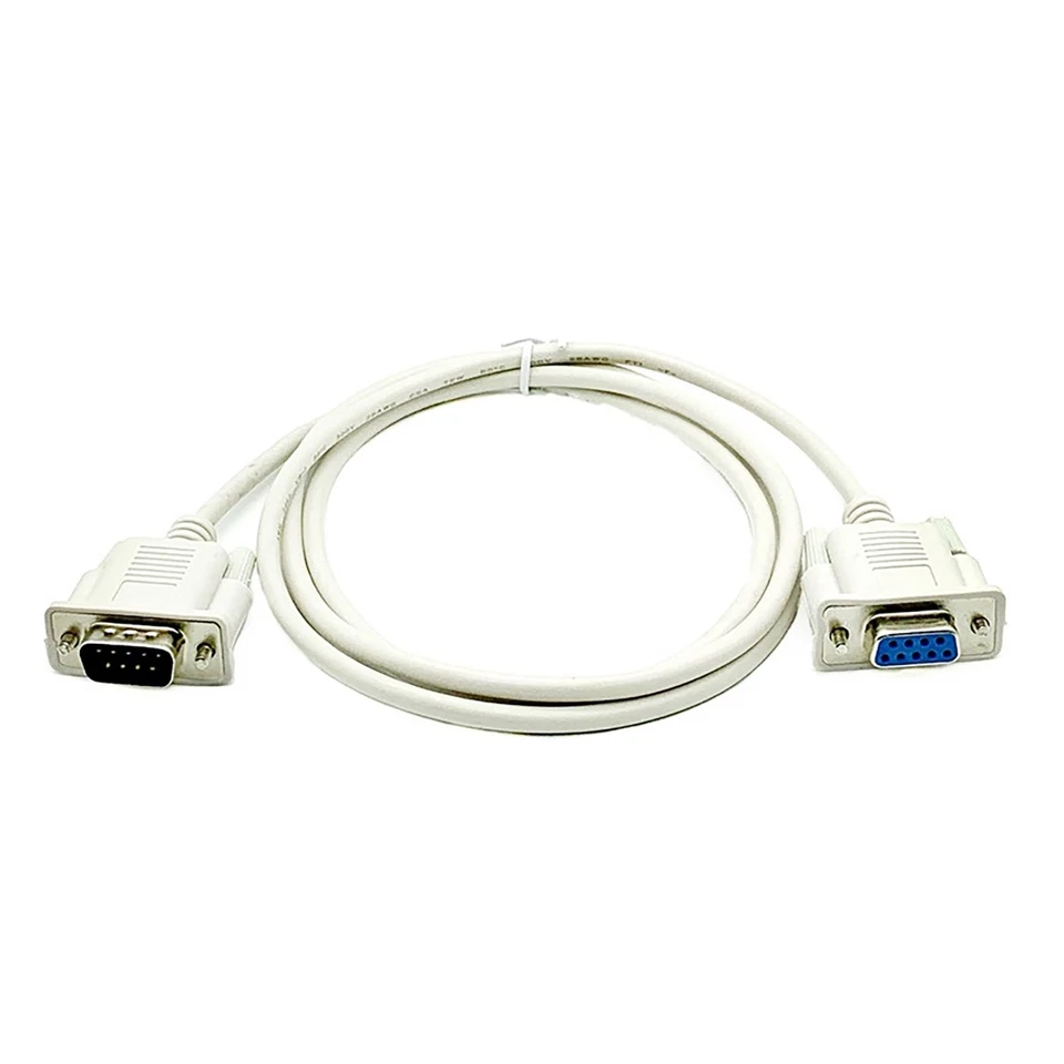 9Pin RS-232 Male to Female M/F DB9 Male to DB9 Female Serial Extension Cable - Image 2 of 4