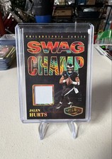 2023 Panini Plates & Patches - Swag Champ Jalen Hurts #SC-4 Gold /50 (MEM)